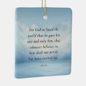 John 3:16 Bible Verse Image Keramikornament (Rechts)