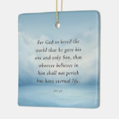 John 3:16 Bible Verse Image Keramikornament (Links)