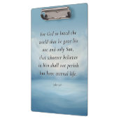 John 3:16 Bible Verse Image Klemmbrett (Links)