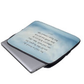 John 3:16 Bible Verse Image Laptopschutzhülle (Vorne Knopf)