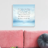John 3:16 Bible Verse Image Leinwanddruck (Insitu (Wohnzimmer))