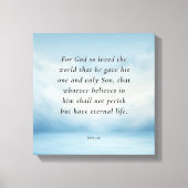 John 3:16 Bible Verse Image Leinwanddruck (Vorderseite)