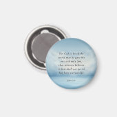 John 3:16 Bible Verse Image Magnet (Vorderseite/Rückseite)