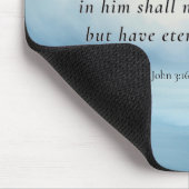 John 3:16 Bible Verse Image Mousepad (Ecke)