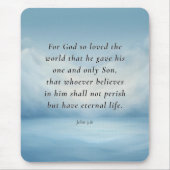 John 3:16 Bible Verse Image Mousepad (Vorne)