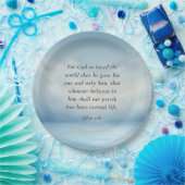 John 3:16 Bible Verse Image Pappteller (Party)