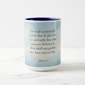 John 3:16 Bible Verse Image Tasse (Zentrum)
