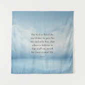 John 3:16 Bible Verse Image Wandteppich (Vorderseite)