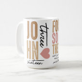 John 3:16 Bible Verse Keramik Tasse (Vorderseite Links)
