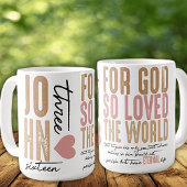 John 3:16 Bible Verse Keramik Tasse