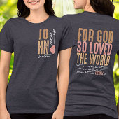 John 3:16 Bible Verse Tri-Blend-Shirt Tri-Blend Shirt