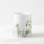 John 3:16 Bible Verse White Floral Beauty Kaffeetasse (Mittel)