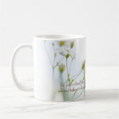 John 3:16 Bible Verse White Floral Beauty Kaffeetasse (Links)
