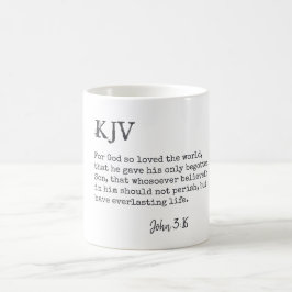 John 3:16 Bible Zitat - Kann individuell angepasst Kaffeetasse
