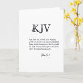 John 3:16 Bible Zitat - Kann individuell angepasst Karte (Gelbe Blume)