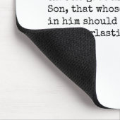 John 3:16 Bible Zitat - Kann individuell angepasst Mousepad (Ecke)