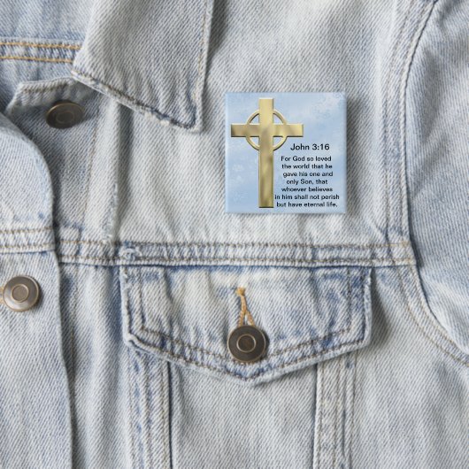 John 3:16 (blau) button (Beispiel)