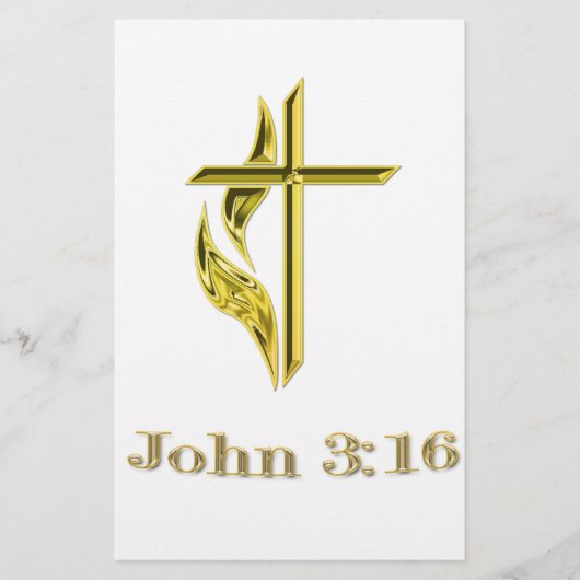 John 3:16 briefpapier (Vorderseite)
