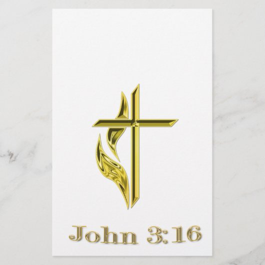 John 3:16 briefpapier (Vorderseite)