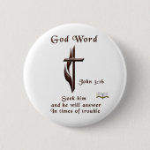 John 3:16 button (Vorderseite)