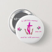 John 3:16 button (Vorne & Hinten)