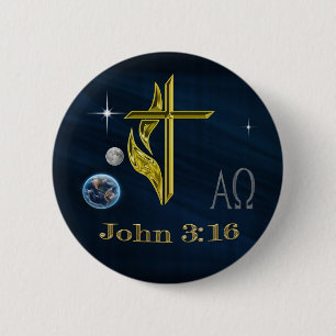 John 3:16 button