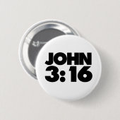 John 3:16 button (Vorne & Hinten)
