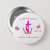 John 3:16 button (Vorne & Hinten)