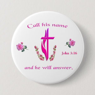 John 3:16 button