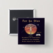 John 3:16 button (Vorne & Hinten)