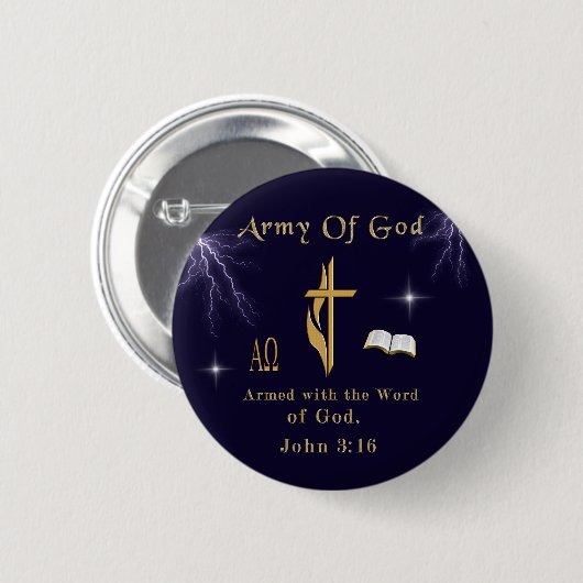 John 3:16 button (Vorne & Hinten)