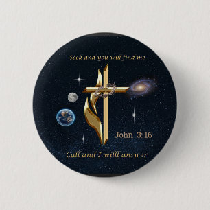 John 3:16 button