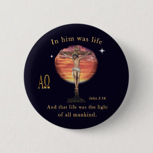 John 3:16 button
