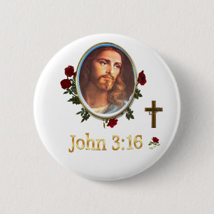John 3:16 button
