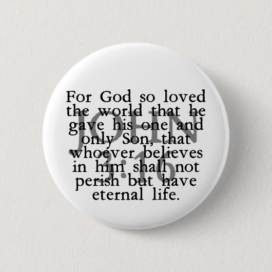 John 3:16 button (Vorderseite)