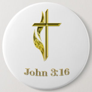 John 3:16 button