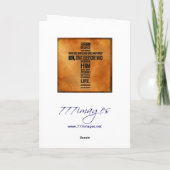 John 3:16 Card Karte (Rückseite)