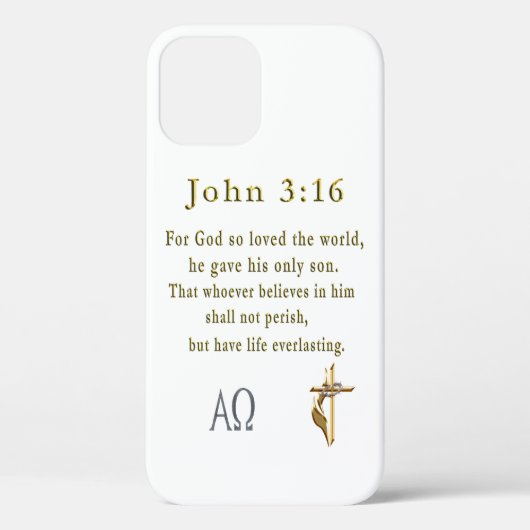 John 3:16 Case-Mate iPhone hülle (Rückseite)