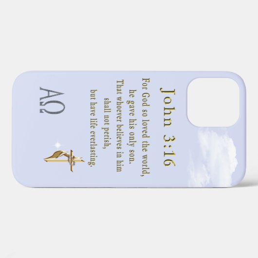 John 3:16 Case-Mate iPhone hülle (Rückseite (Horizontal))