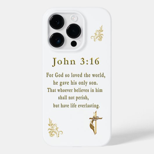 John 3:16 Case-Mate iPhone hülle (Rückseite)