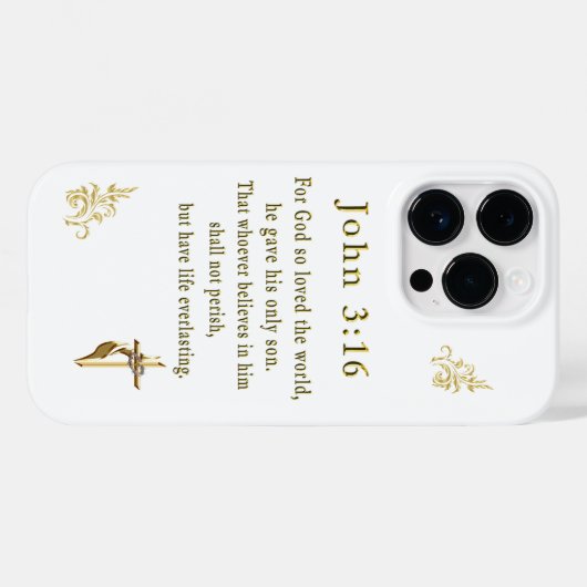 John 3:16 Case-Mate iPhone hülle (Rückseite (Horizontal))