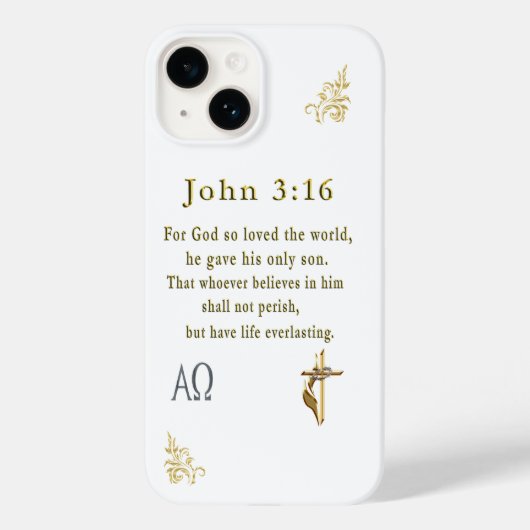 John 3:16 Case-Mate iPhone hülle (Rückseite)