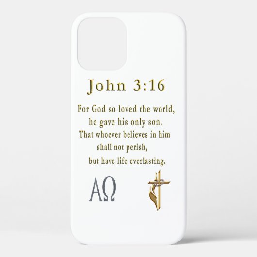 John 3:16 Case-Mate iPhone hülle (Rückseite)