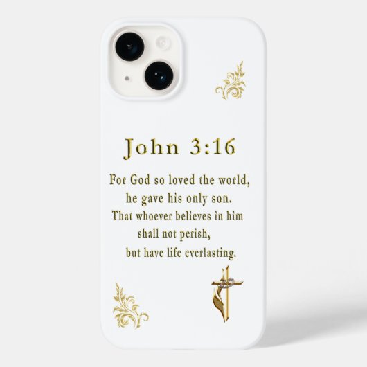 John 3:16 Case-Mate iPhone hülle (Rückseite)