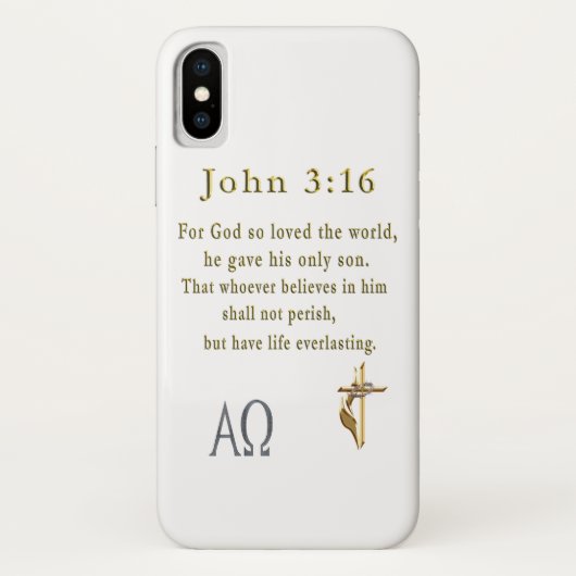 John 3:16 Case-Mate iPhone hülle (Rückseite)