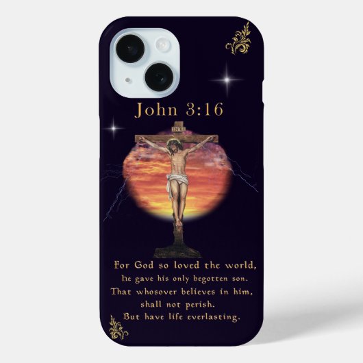 John 3:16 Case-Mate iPhone hülle (Rückseite)