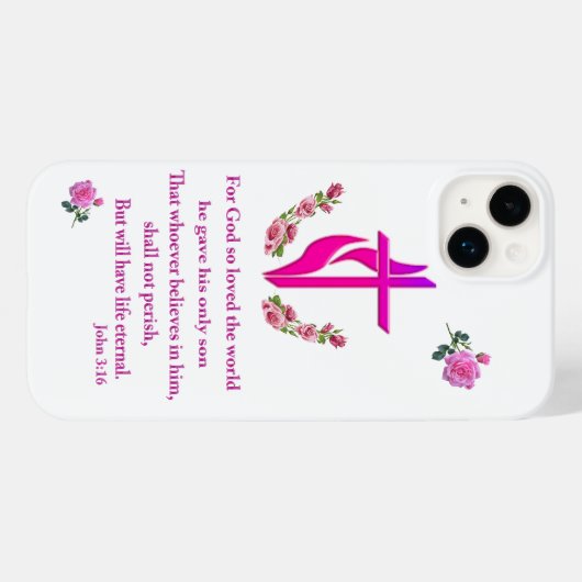 John 3:16 Case-Mate iPhone hülle (Rückseite (Horizontal))