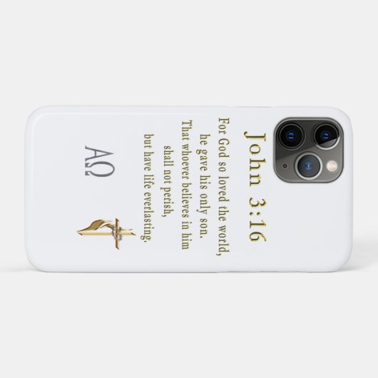 John 3:16 Case-Mate iPhone hülle (Rückseite (Horizontal))