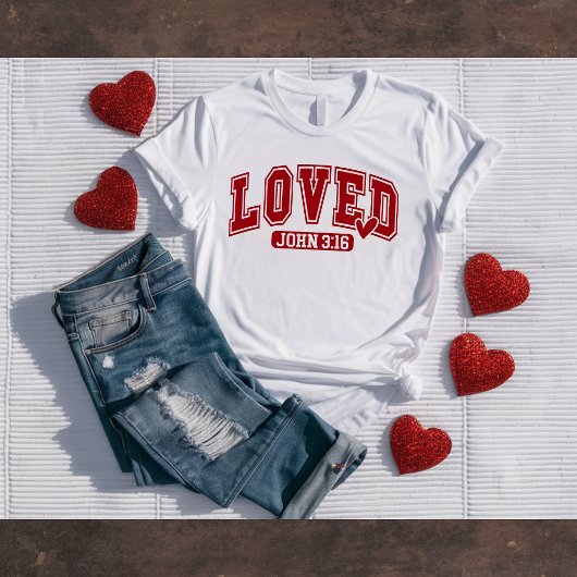 John 3:16 Christian Valentine's Tee
