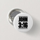 John 3:16 Christlich Bibelverse Button (Vorne & Hinten)